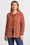 Patchwork Shacket with Contrast Buttons - Allure Boutique WY