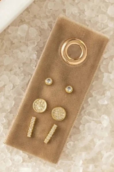 Pave Velvet Stud Gift Set - Allure Boutique WY