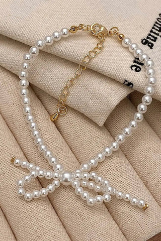 Pearl Bow Bracelet - Allure Boutique WY