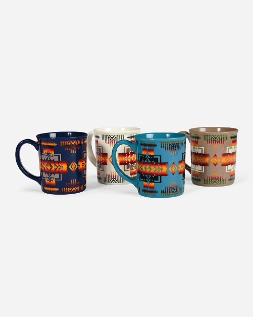 Pendleton Ceramic Mug Set - 4 Pieces - Allure Boutique WY