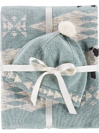 Pendleton OC Knit Baby Blanket with Beanie - Allure Boutique WY