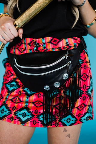 Phoenix Black Fringe Crossbody Purse - Allure Boutique WY