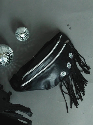 Phoenix Black Fringe Crossbody Purse - Allure Boutique WY