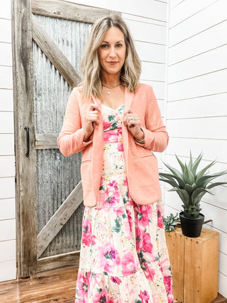 Pink Boyfriend Blazer - Allure Boutique WY