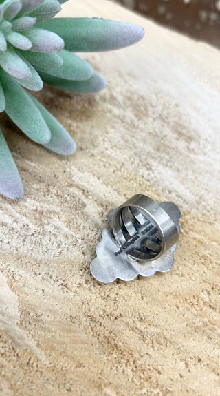 Pink Conch Diamond Shape Ring 8 - Allure Boutique WY