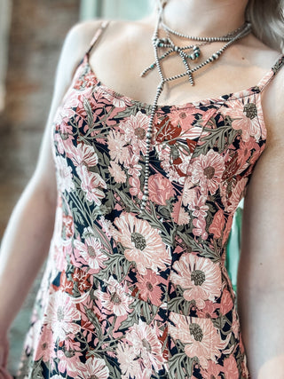 Pink Floral Maxi Dress - Allure Boutique WY