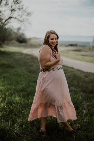 Pink Gauze Maxi Tank Dress - Allure Boutique WY