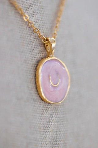 Pink Horseshoe Pendant - Allure Boutique WY