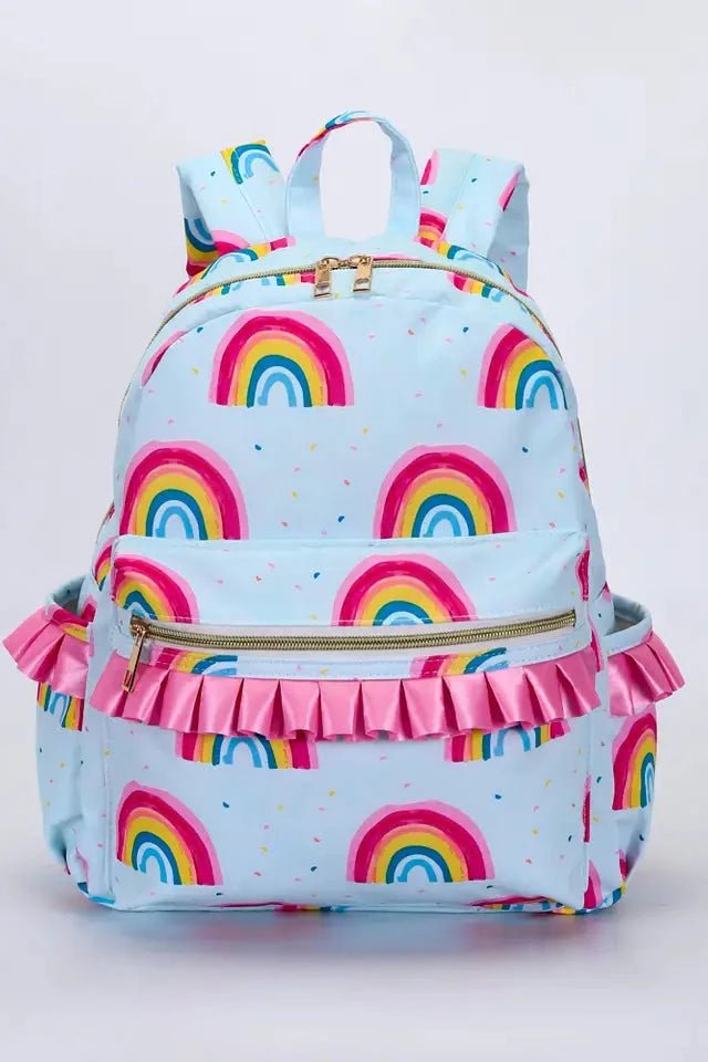 Pink Ruffle Rainbow Backpack - Allure Boutique WY