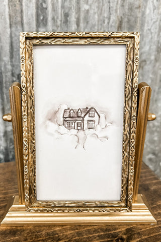 Pivoting Gold Homestead Photo Frame Art - Allure Boutique WY