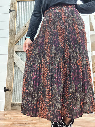 Plisse Skirt with Slit - Allure Boutique WY