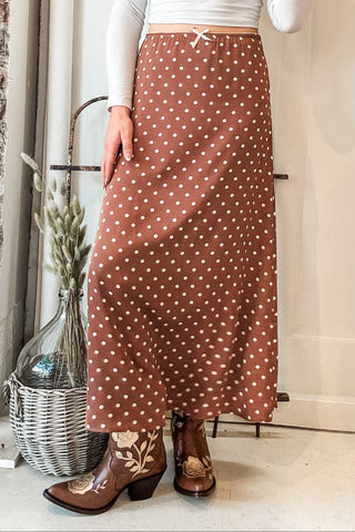 Polka Dot Slip Midi Skirt - Allure Boutique WY