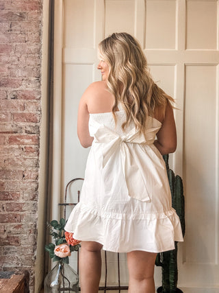 Poplin Babydoll Smocked Sundress - Allure Boutique WY