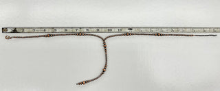 Graduated Copper Navajo Pearl Lariat Necklace 20in.