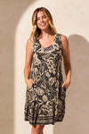 Printed Sleeveless Dress - Allure Boutique WY