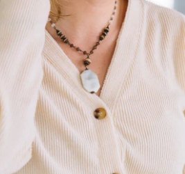 Quarry Necklace - Stone - Allure Boutique WY