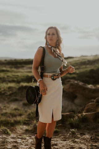 Rachel Midi Skirt - Allure Boutique WY