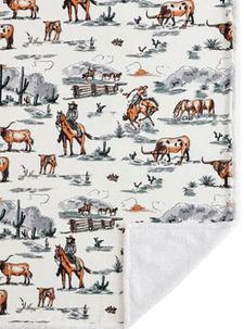 Ranch Life Western Toile Campfire Throw - Color - Allure Boutique WY