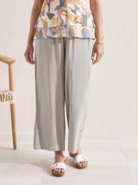 Raw Hem Pull On Ankle Pant - Allure Boutique WY