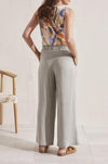 Raw Hem Pull On Ankle Pant - Allure Boutique WY