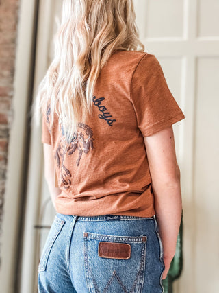 Rawhide Heather Long Live Cowboys Graphic - Allure Boutique WY