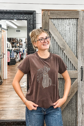 Rebel With A Cause Graphic Tee - Allure Boutique WY