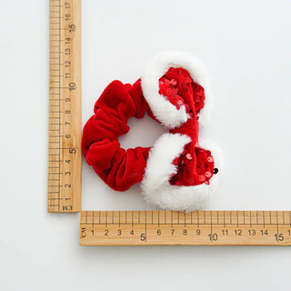 Red Sequin Bow Hair Tie - Allure Boutique WY