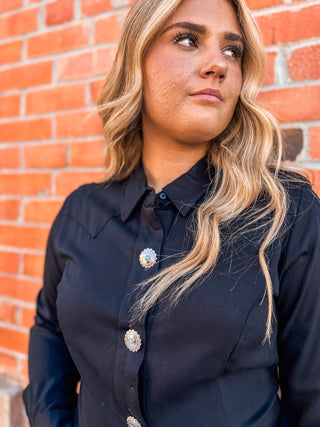 Retro Conch Button Shirt - Allure Boutique WY