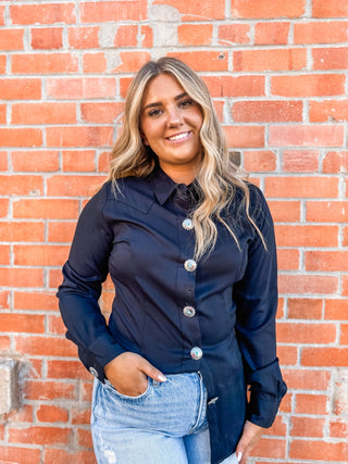 Retro Conch Button Shirt - Allure Boutique WY