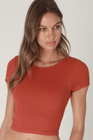 Ribbed Baby Tee - Allure Boutique WY