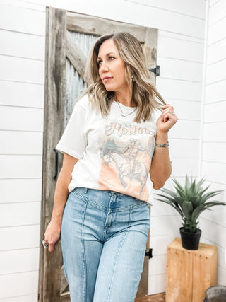 Rodeo Graphic Tee Cloud Dancer - Allure Boutique WY