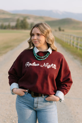 Rodeo Nights Sweatshirt - Allure Boutique WY