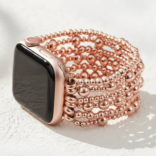 Rose Gold Demure Stretch Apple Watch Strap - Allure Boutique WY
