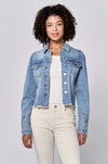 Roselyn Distressed Hem Denim Jacket - Allure Boutique WY