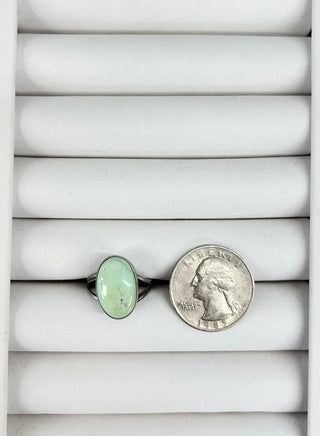 Round Green Turquoise Ring 7 - Allure Boutique WY