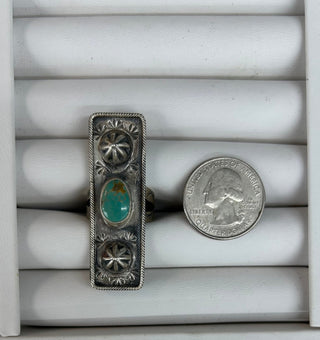 Royston Etched Bar Ring Size 9 - Allure Boutique WY