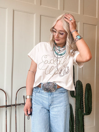 Saddle Up Graphic Tee - Allure Boutique WY