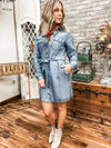 Sahara Denim Shirt Dress - Allure Boutique WY