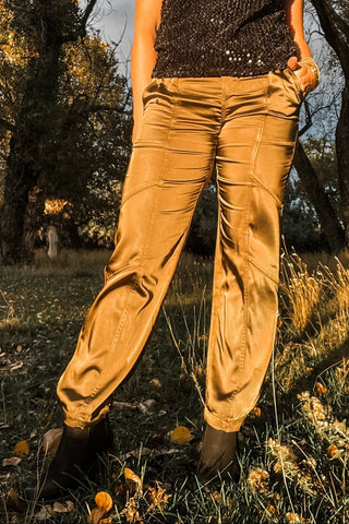 Sahara Satin Tapered Pant - Allure Boutique WY