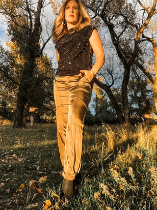 Sahara Satin Tapered Pant - Allure Boutique WY