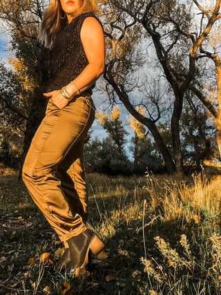 Sahara Satin Tapered Pant - Allure Boutique WY