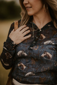 Saratoga Blouse - Allure Boutique WY