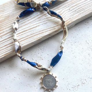 Scarf Necklace - Horse Gold - Allure Boutique WY