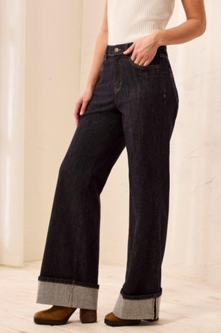 Brooke Palazzo Denim with Cuff