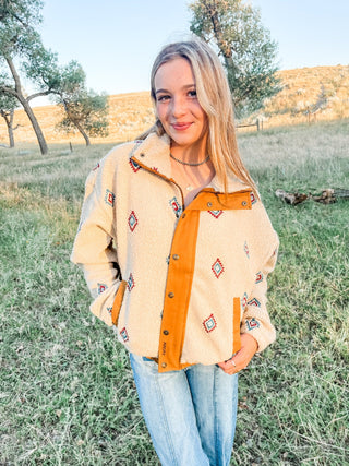 Sherpa Blocked Jacket - Allure Boutique WY