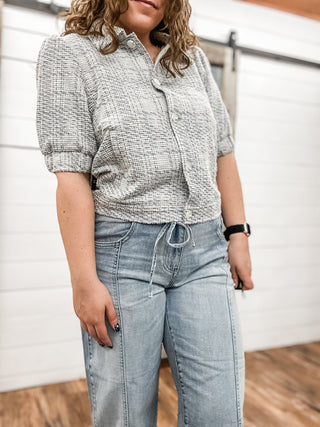 Short Puff Sleeve Jacket - Allure Boutique WY