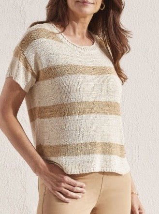 Short Sleeve Scoop Neck Sweater - Allure Boutique WY