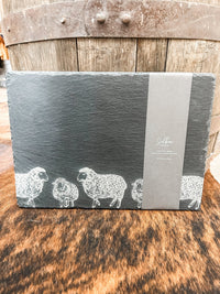 Slate Cheese Board - Sheep or Horse - Allure Boutique WY