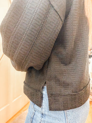 Slouchy Scoop Neck Sweatshirt - Allure Boutique WY