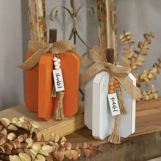 Small Fall Interlocking Pumpkin Decor - Allure Boutique WY